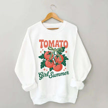 Fresh Garden Vegetable Tomato Girl Swwatshirt