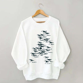 Birdwatching Vintage Shorebirds Sweatshirt