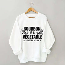 Funny Bourbon 51% Corn by Law Whiskey Sweatshirt