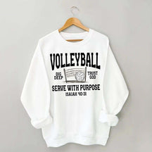 Volleyball Serve with Purpose Coach Sweatshirt