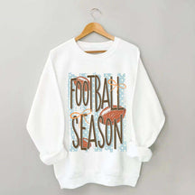 Trendy Stripes Football Mom Sweatshirt