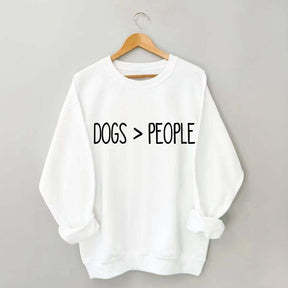 Dogs Over People Minimalist Sweatshirt