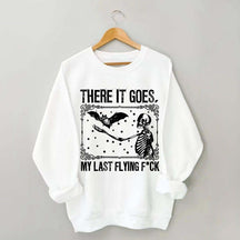 Skeleton Bat Spooky Halloween Sweatshirt