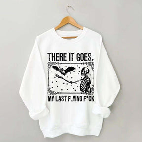 Skeleton Bat Spooky Halloween Sweatshirt