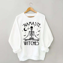 Namaste Witches Skeleton Yoga Sweatshirt