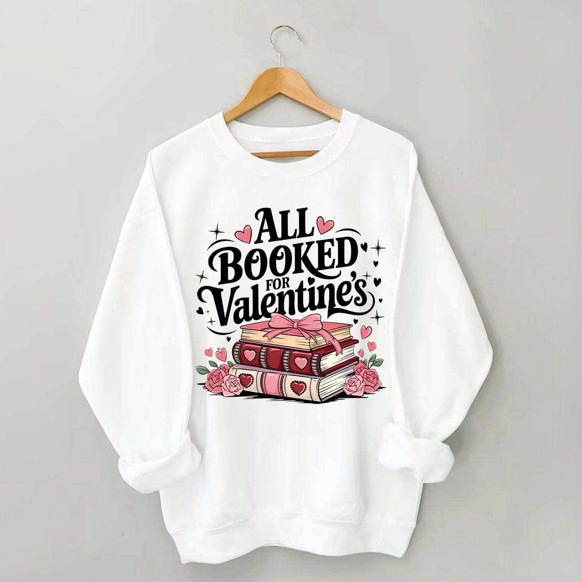 Book Lover Valentine Sweatshirt