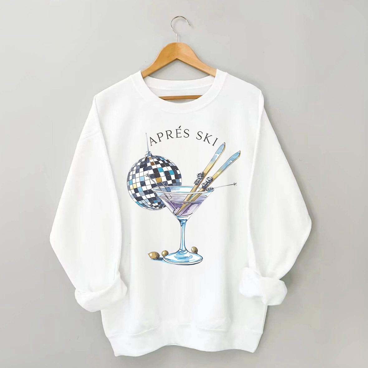 Womens Skiing Winter Sweatshirt