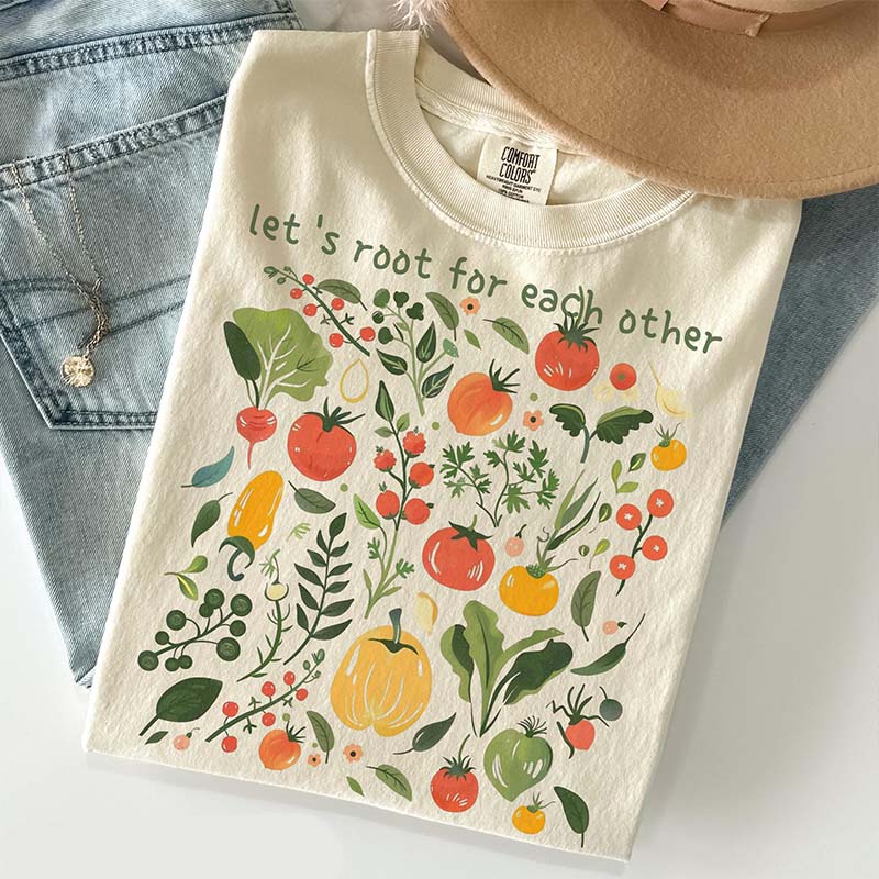 Let's Root For Each Other Vegetable Garden T-Shirt