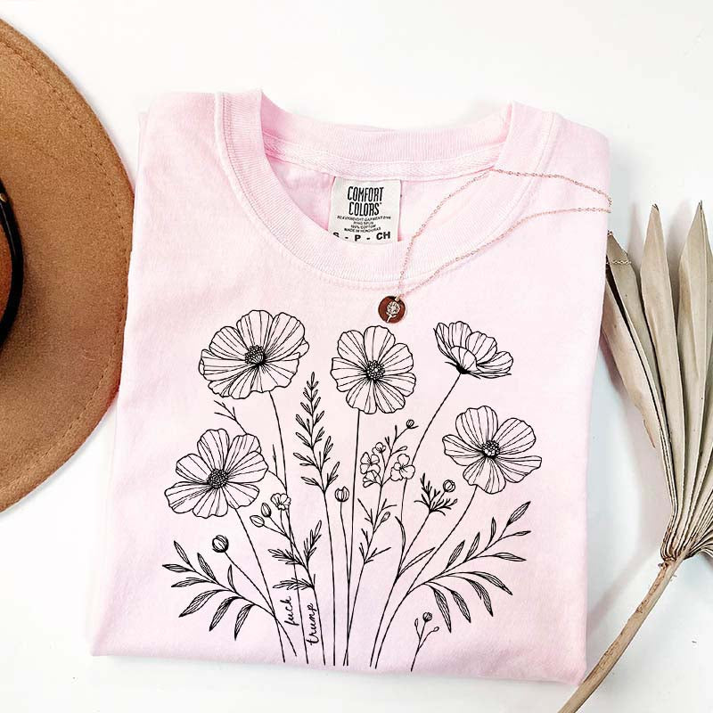 Comfort Color Flowers Lover GIfts T-Shirt
