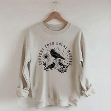 Support Your Local Murder Lunar Phase Sweatshirt