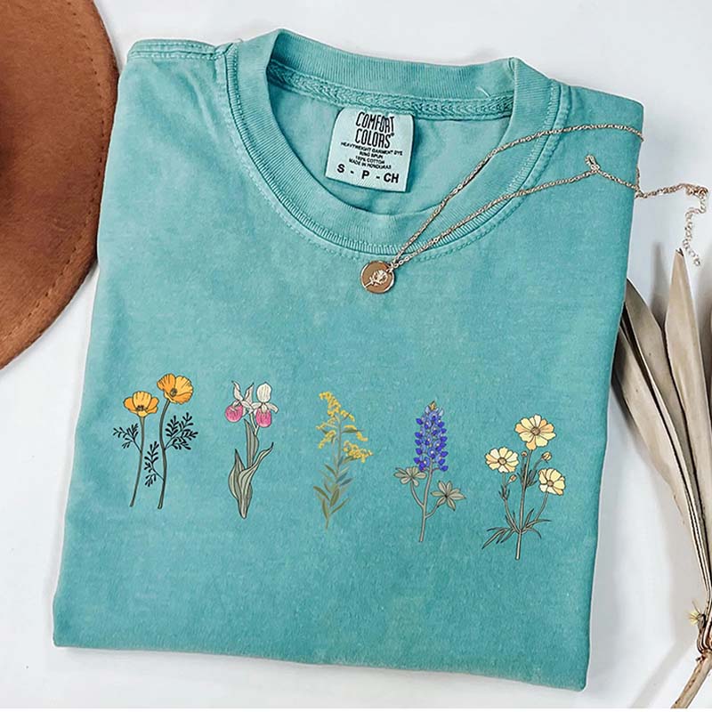 Wildflower Nature Best Friend Gift T-Shirt