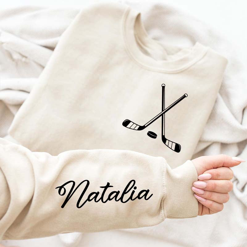 Personalized Hockey Name Sweatshirt