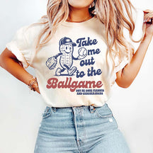 Take Me Out To The Ballgame Retro Summer T-Shirt