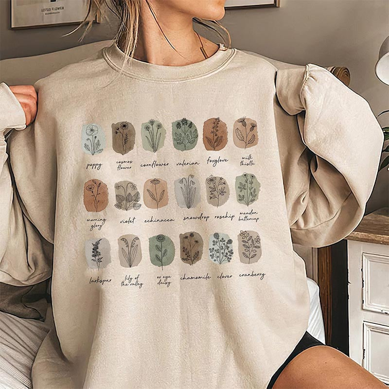 Botanical Floral Gardener Sweatshirt