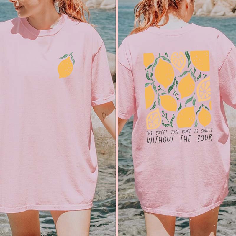 Lemons Hippie Flowers Motivational T-Shirt