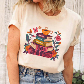Anti Maga FDT Book Floral T-Shirt