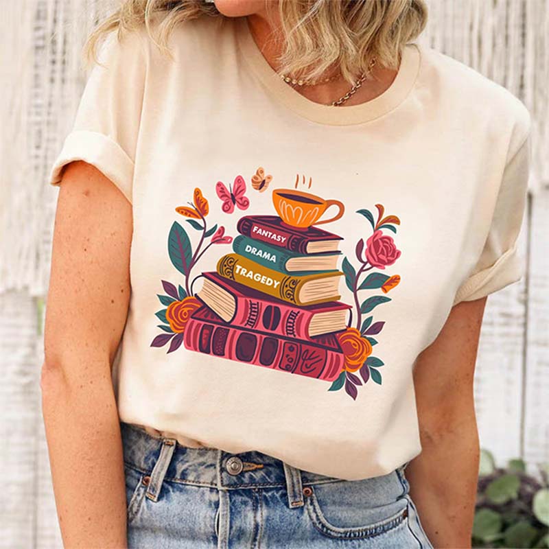 Anti Maga FDT Book Floral T-Shirt