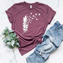 Feather Birds Lovers T-Shirt