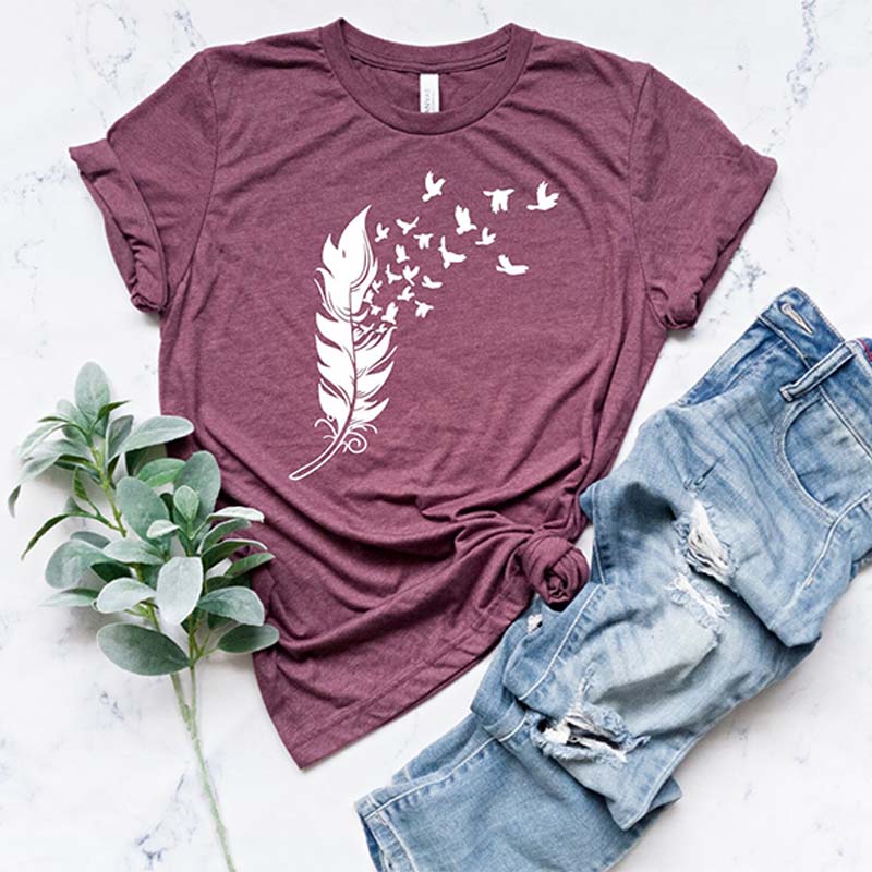 Feather Birds Lovers T-Shirt