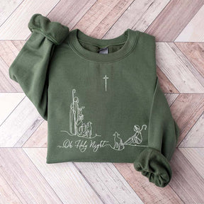 Oh Holy Night Faith Based Sweatshirt