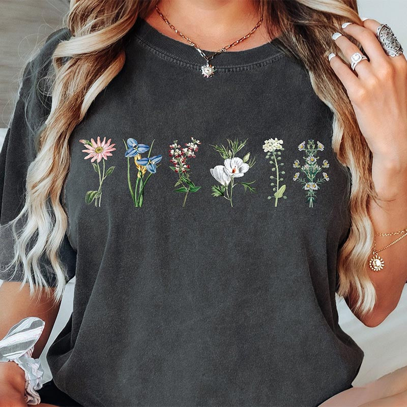 Spring Comfort Colors Wildflowers T-Shirt