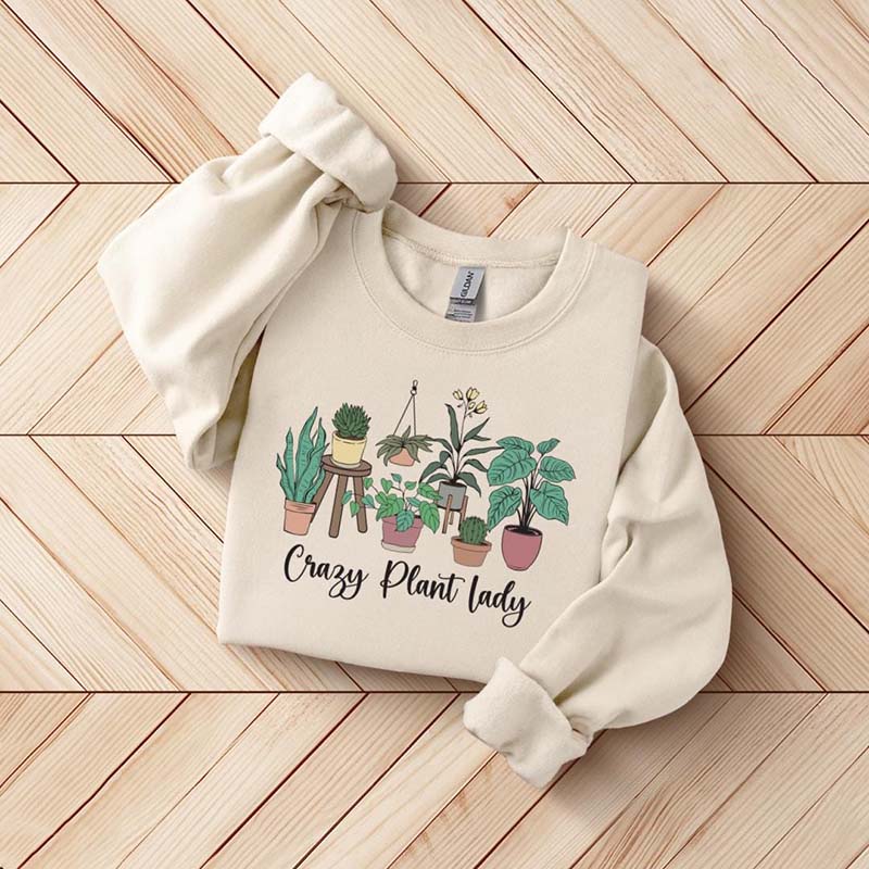 Crazy Plant Lady Botanical Mom Sweatshirt