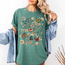 Boho Cottagecore Butterfly Insects T-Shirt