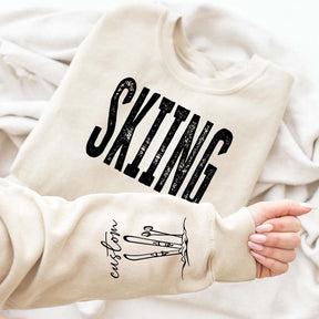 Personalized Skiing Adult Trip Sweatshirt