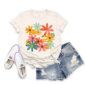 Retro Comfort Colors Floral T-Shirt