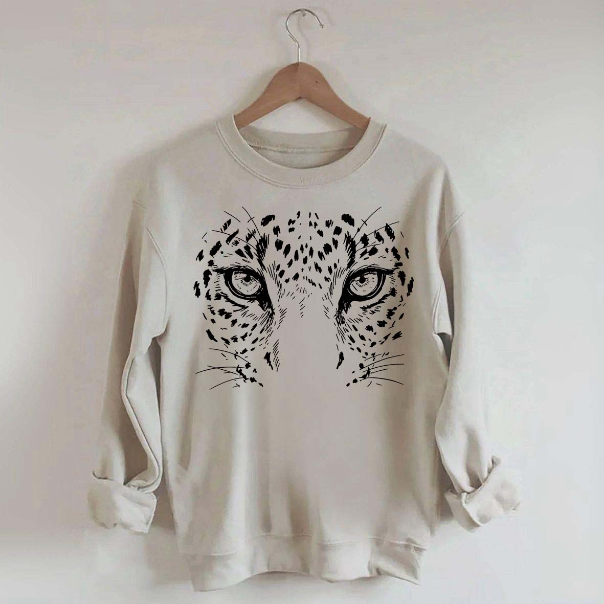 Comfort Colors Leopard Face Sweatshirt