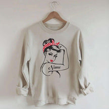 Custom Rosie the Riveter Strong Women Sweatshirt