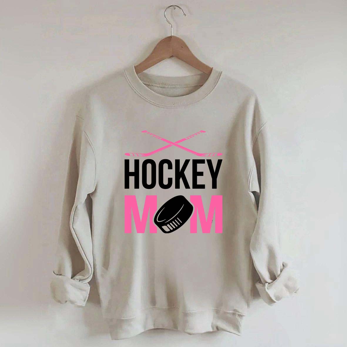 Hockey Mom Pink Sweatshirt