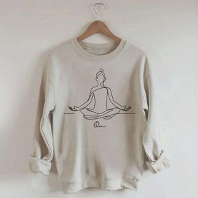 Personalized Yoga Namaste Meditation Sweatshirt