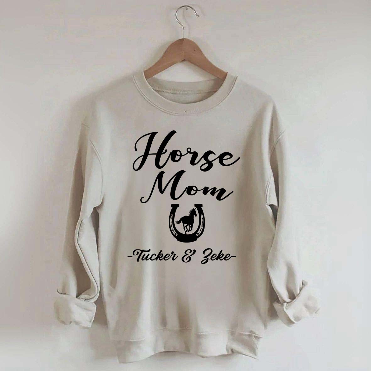 Personalized Horse Mom Equestrian Sweatshirt