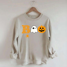 Halloween Boo Ghost Pumpkin Spider Sweatshirt