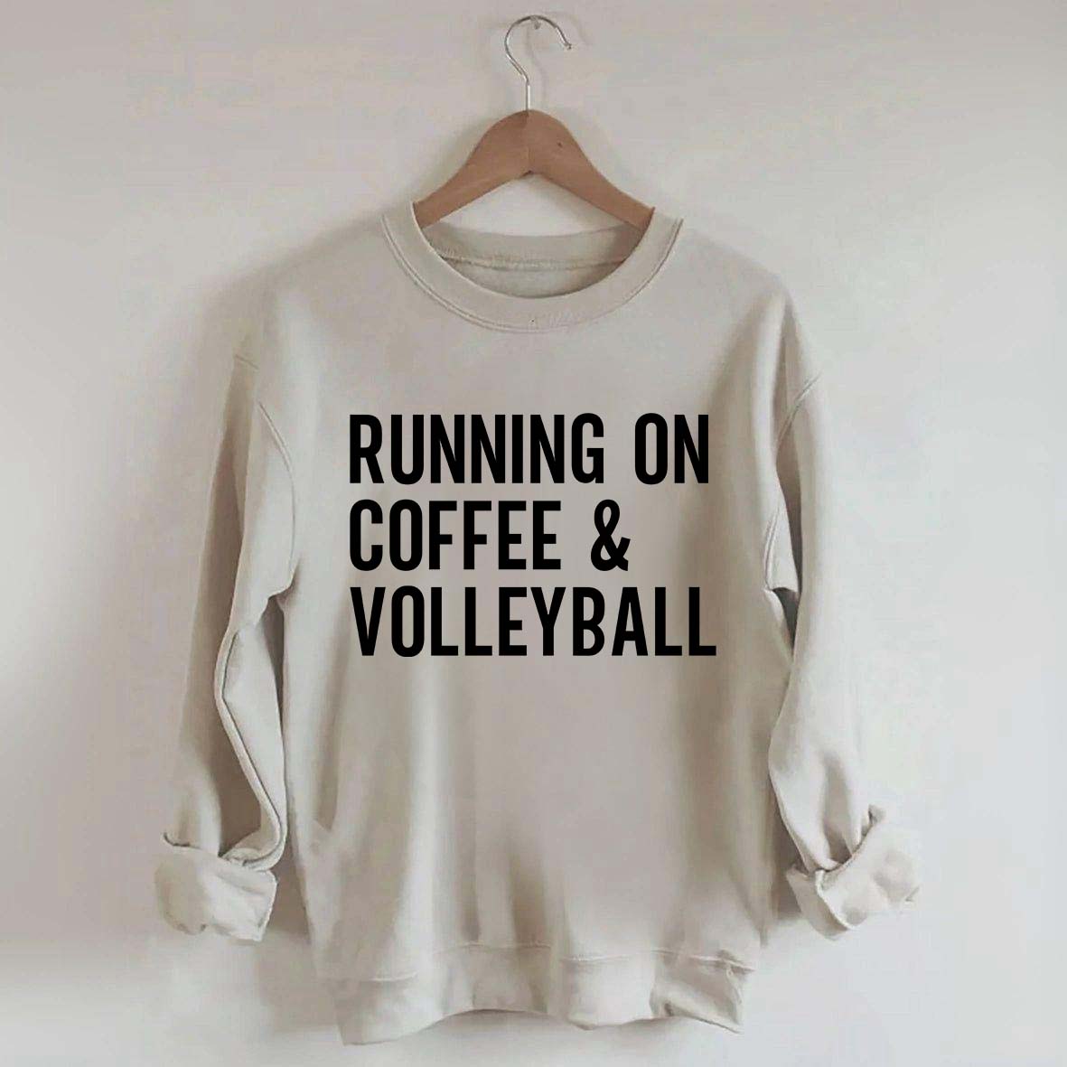 Running On Coffee & Volleyball Sweatshirt
