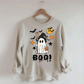Halloween Boo Ghost Spooky Fall Sweatshirt