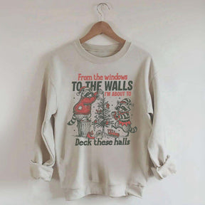 Humorous Holiday Funny Raccoon Christmas Sweatshirt