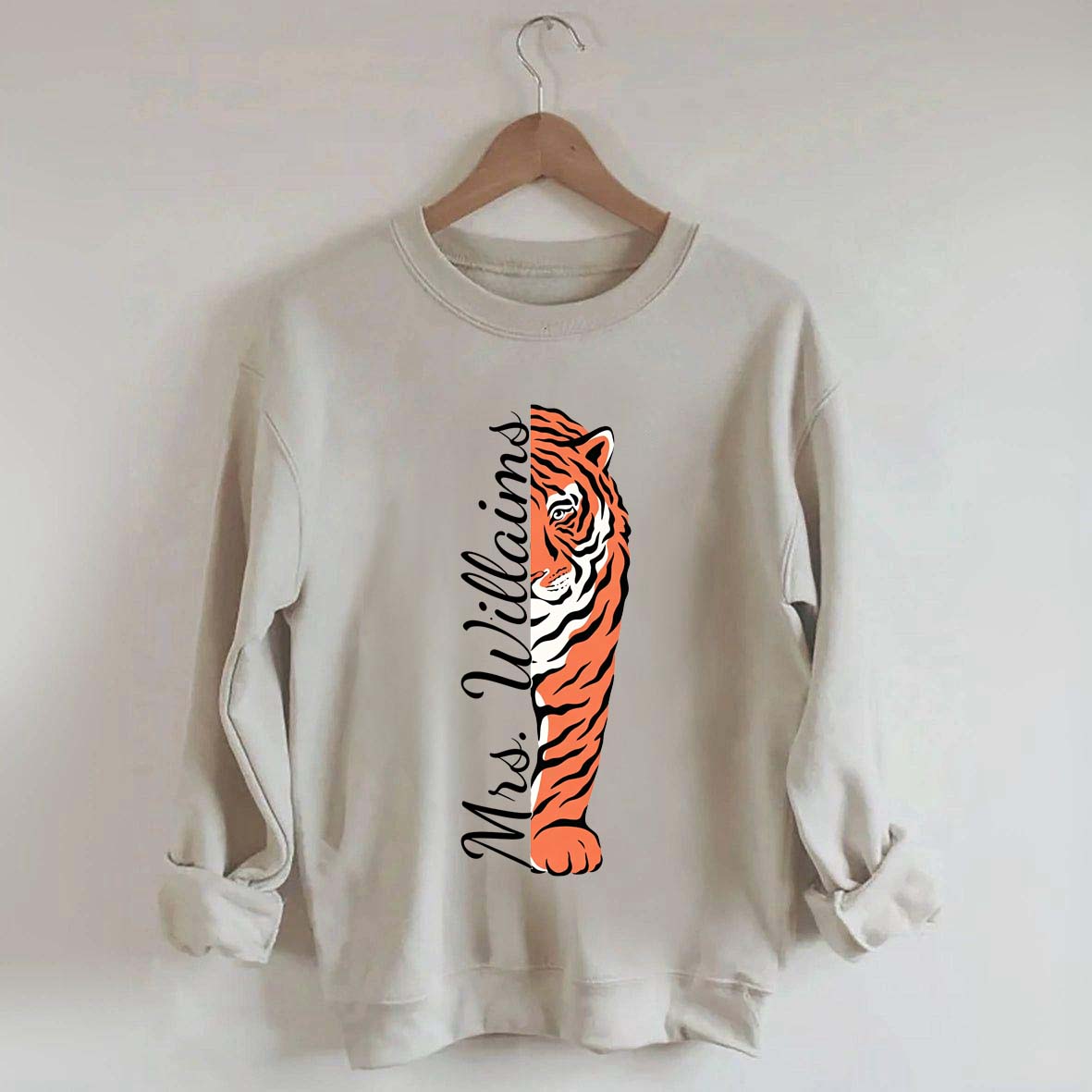 Personalized Tigers School Spirit Sweatshirt