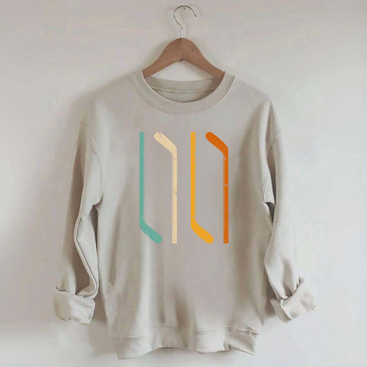 Ice Hockey Stick Vintage Sweatshirt