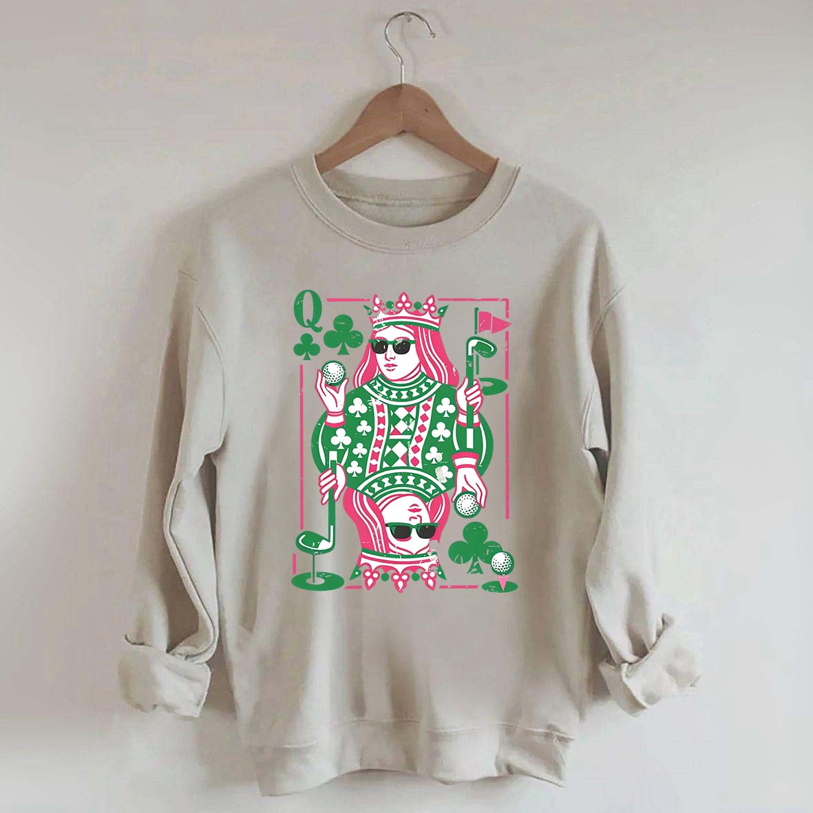 Queen of Clubs Golf Sweatshirt