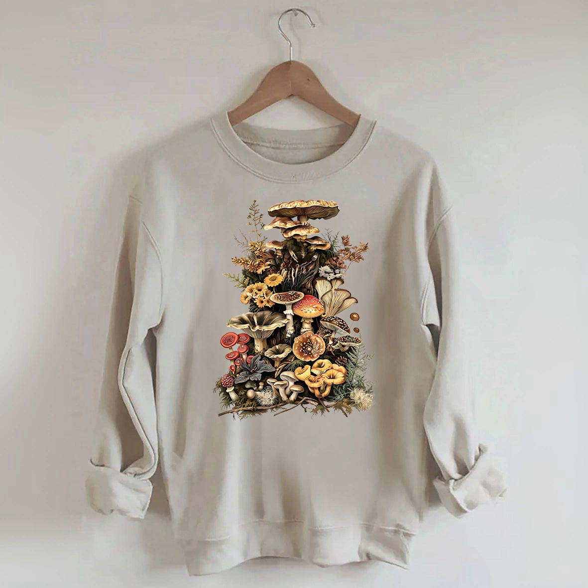 Retro Goblincore Mushroom Dark Cottagecore Sweatshirt