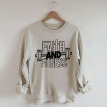 Faith and Fitness Weightlifting Sweatshirt