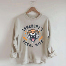 Trendy Feral Wife Leopard Sweatshirt