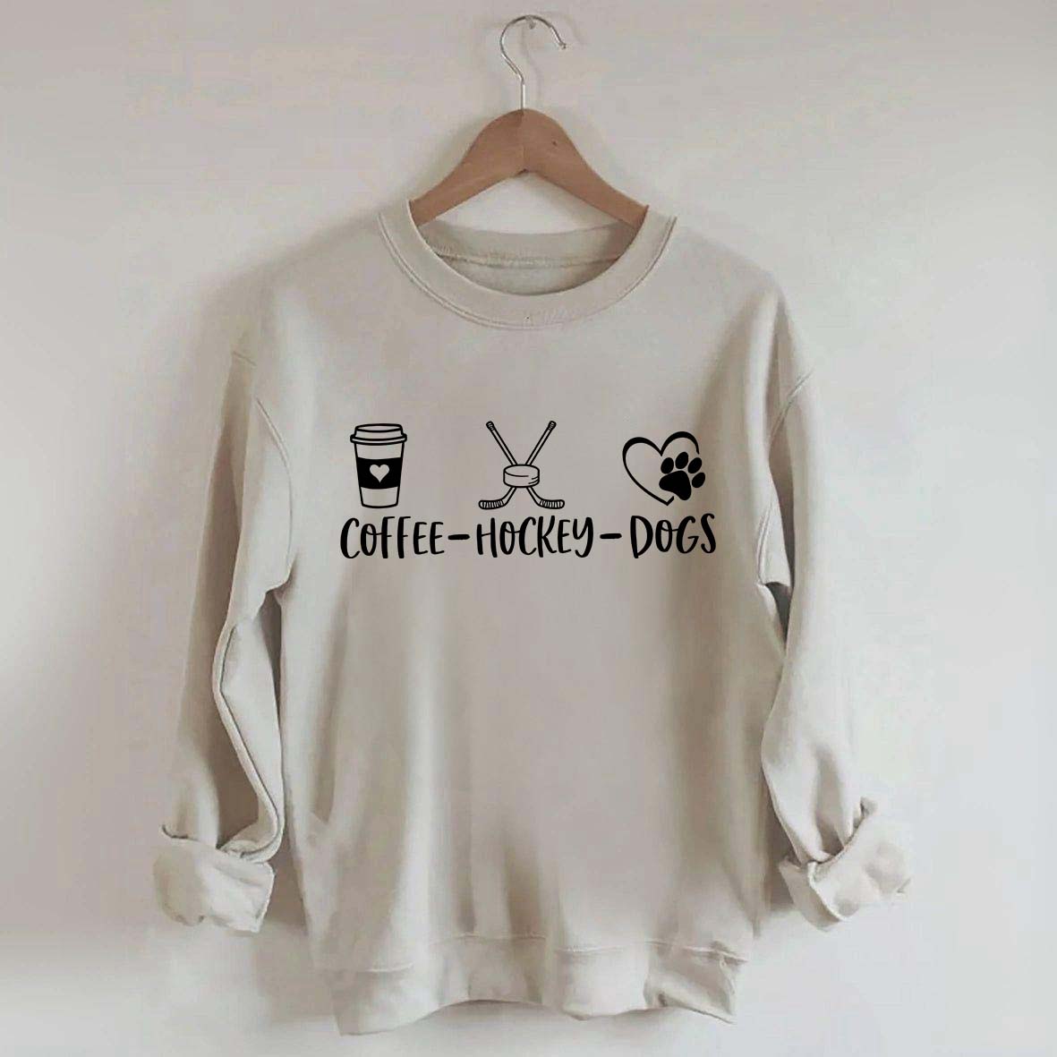 Coffee Hockey Dogs Sweatshirt
