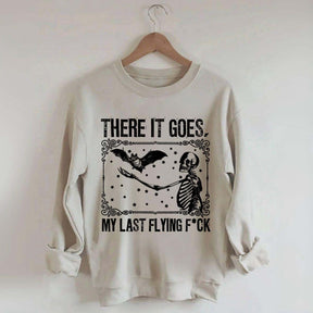 Skeleton Bat Spooky Halloween Sweatshirt