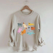 Funny Retro Cat Sweatshirt