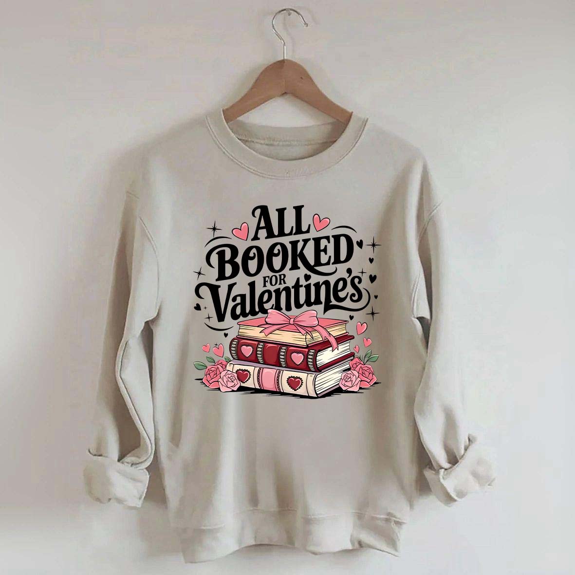 Book Lover Valentine Sweatshirt