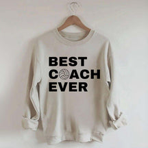 Best Coach Ever Volleyball Sweatshirt