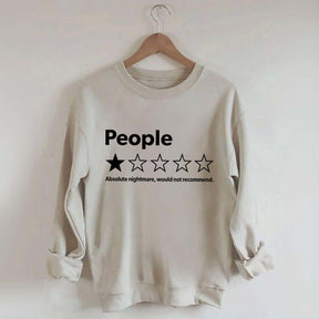 People One Star Review Sweatshirt
